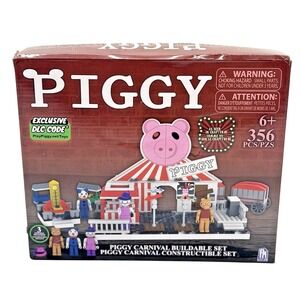 Phat Mojo Piggy Carnival Buildable Roblox Set 356 PCS w/ Figures & DLC Code